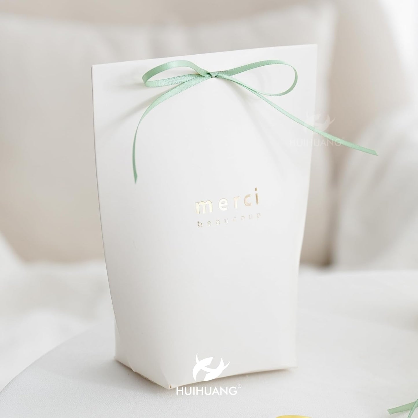 HUIHUANG Sage Green Ribbon 1/8 inch X100 Yards Roll Thin Satin Ribbon Double Face Craft Ribbon for Gift Wrapping DIY Bows Decoration Sewing and Invitation Card Hanging Tags