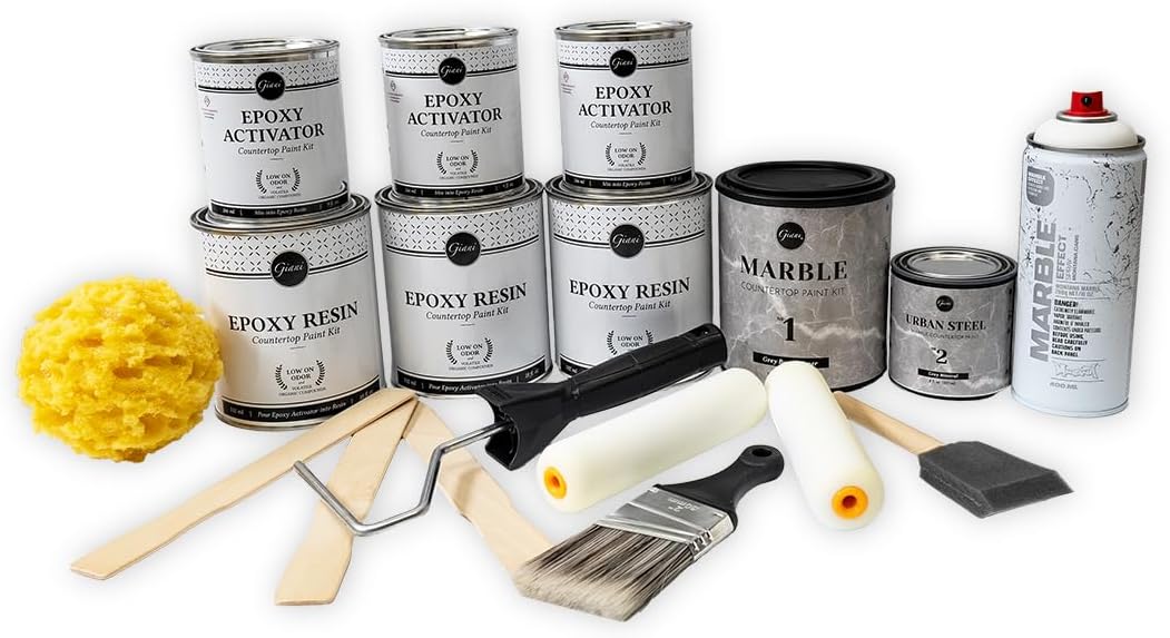 Giani Marble Easy Epoxy Countertop Paint Kit (Emperador Grey)