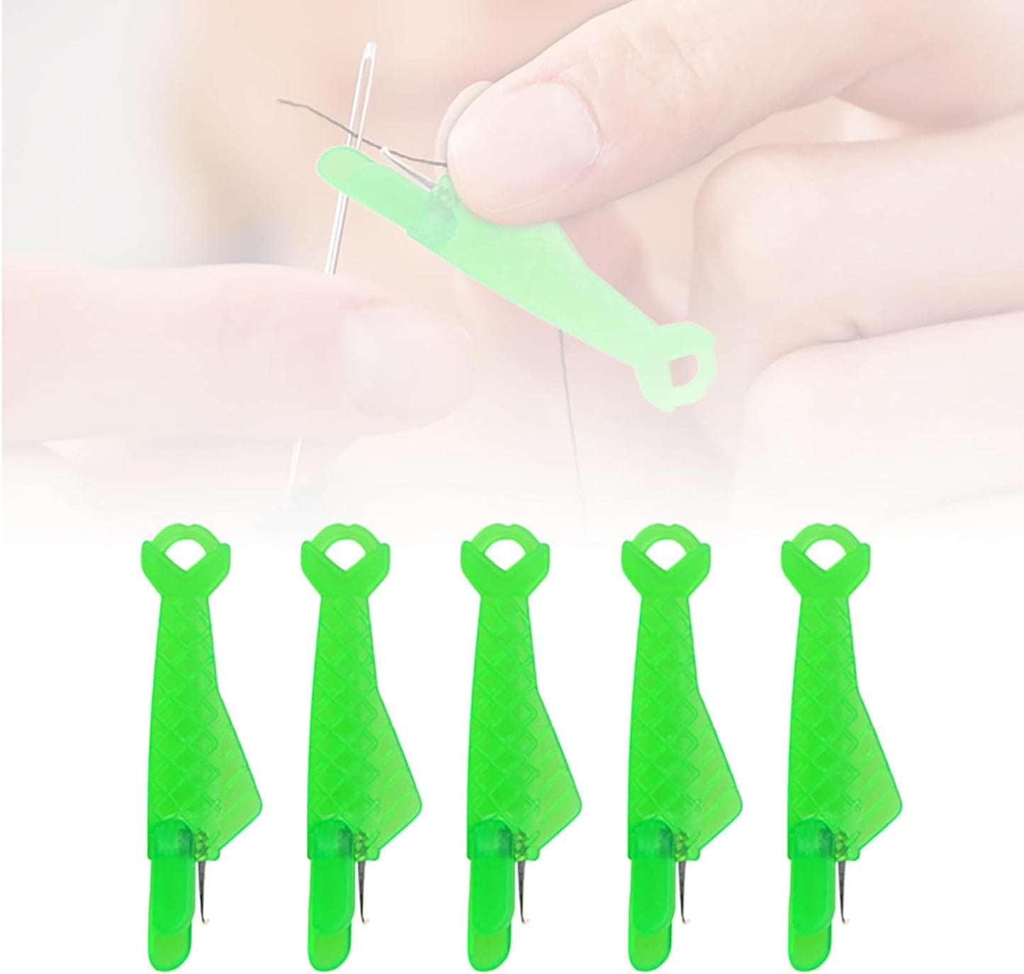 Automatic Sewing Needle Threader, Upgrade Fish Type Quick Needle Threaders for Hand Sewing, Sewing Machine Needle Threader Tools, Sewing Supplies - Designed for Sewing Lovers Alike (5pcs)