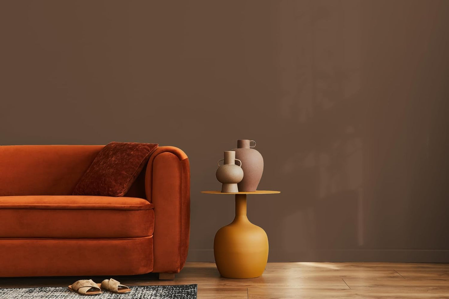 EVOLVE Paint & Primer: Environment-friendly, Eggshell with One-coat Coverage for Interior & Exterior surfaces (Bark Brown, 1-Gallon)