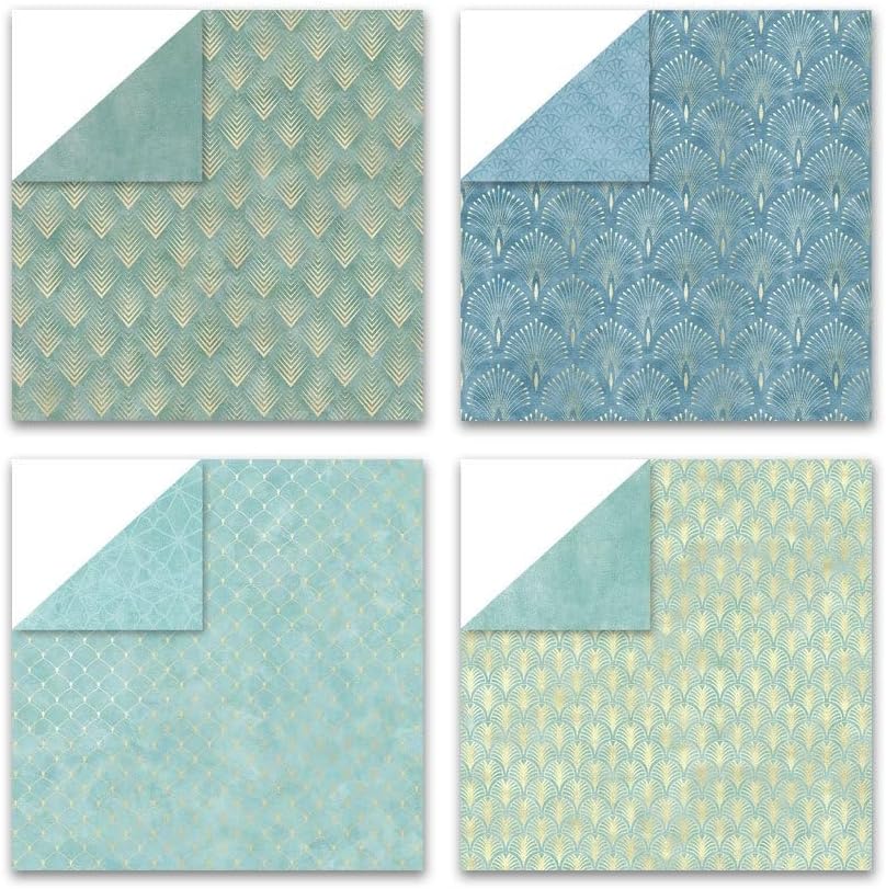 Boho Scrapbook Paper Vintage Flower Pattern Papers Pad 12×12,24 Sheets Double-Sided Bobo Floral Scrapbooking CardStock Paper Pad for Holiday Cardmaking DIY Origami Papers.