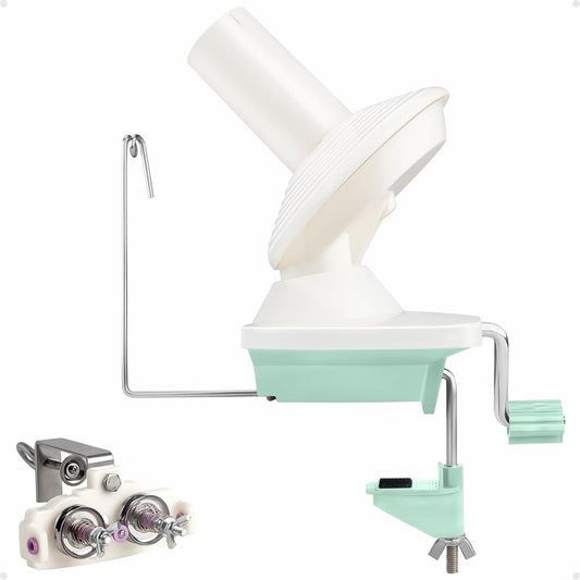 Adhafera Yarn Winder with Guide, Yarn Ball Winder for Crocheting, The Helper for Yarn Collection Lovers