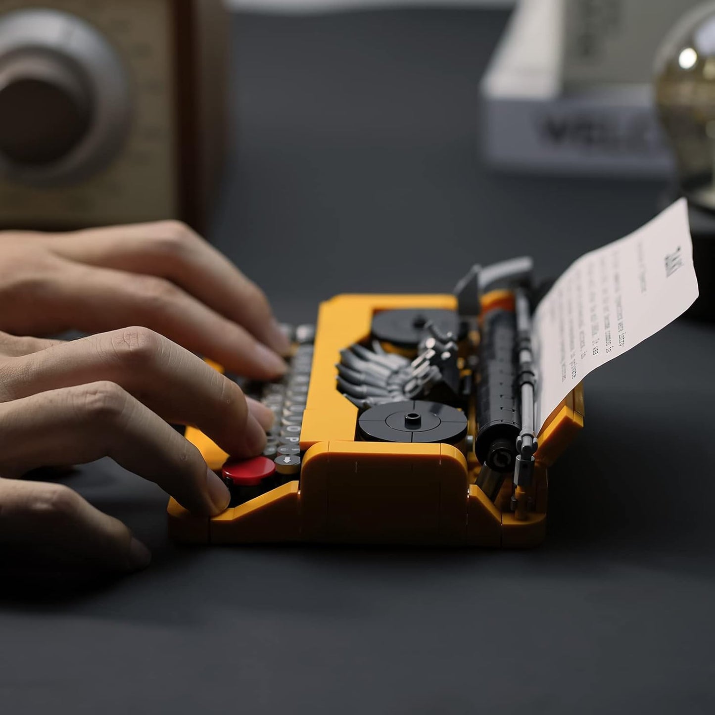 ENJBRICK Typewriter Building Set Compatible with Lego for Adults,Ideas Cute Building Toys for Girls 8-14 Years,Christmas Toys for Kids