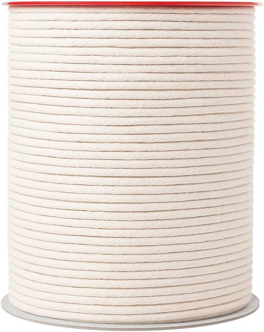 Mandala Crafts 2mm 109 Yards Ivory Cotton Waxed Cord for Jewelry Making Bracelet Cord Waxed String - Beading String Thread Jewelry Cords for Necklaces String