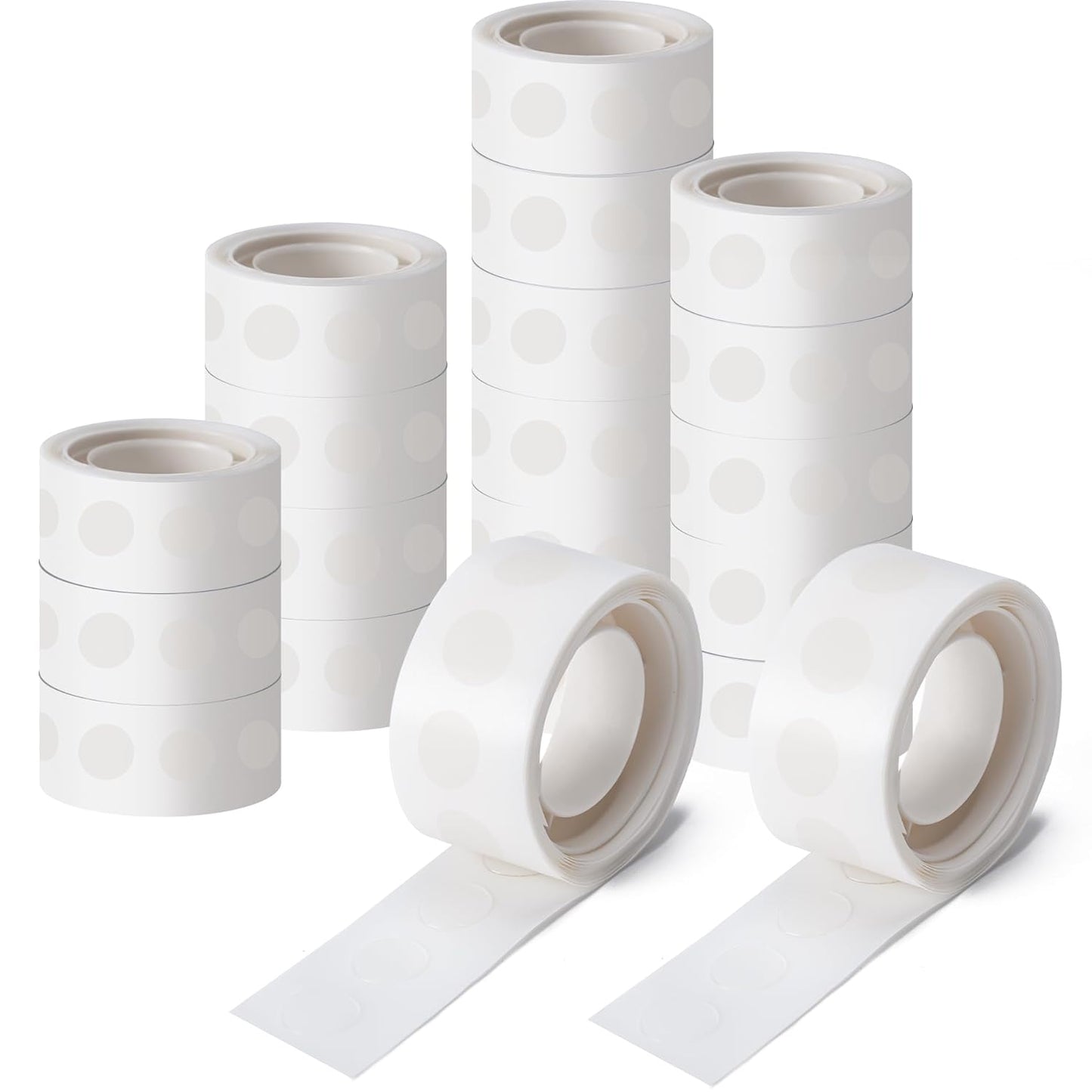 Hoewina 2000pcs Clear Glue Point Dots Glue Tape for Balloon Removable Adhesive Double Sided Dots Stickers for Craft Decoration Wedding