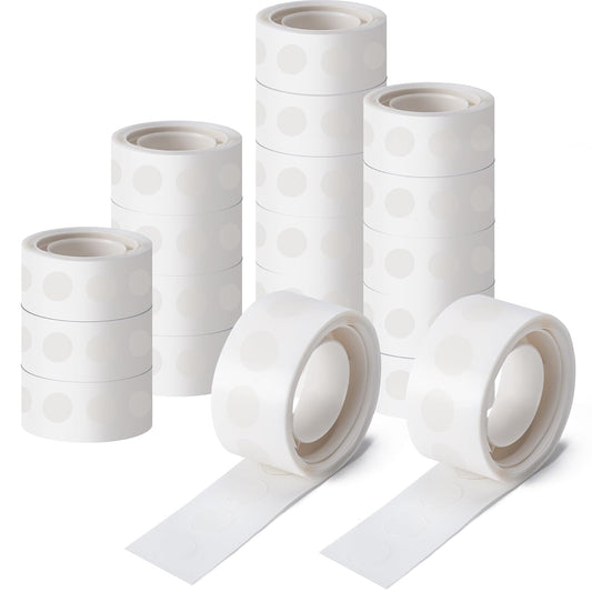 Hoewina 2000pcs Clear Glue Point Dots Glue Tape for Balloon Removable Adhesive Double Sided Dots Stickers for Craft Decoration Wedding