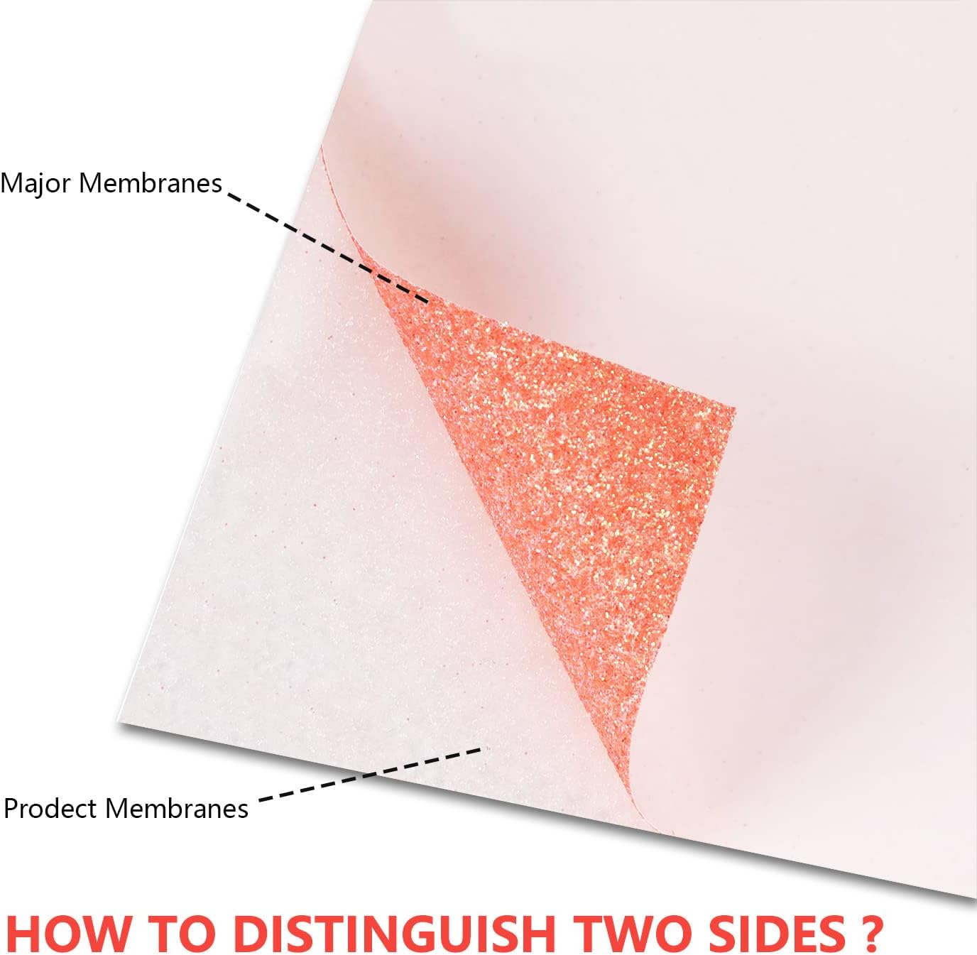 guangyintong Glow Glitter Orange Red Heat Transfer Vinyl HTV Rolls, 12" x 8ft Iron on Vinyl for T-Shirts, Glitter HTV Vinyl for All Cutter Machines Easy to Cut & Weed for DIY Design