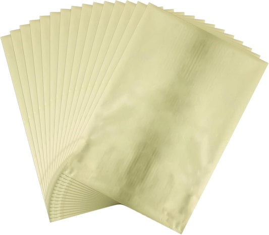 Briartw 20x29cm Hot Foil Paper 50 Sheets Pack Toner Reactive Foil Hot Stamping Foil Paper by Laser Printer and Laminator for Scrapbooking Craft Cardmaking DIY Album (Pale Gold, 100 Sheets)