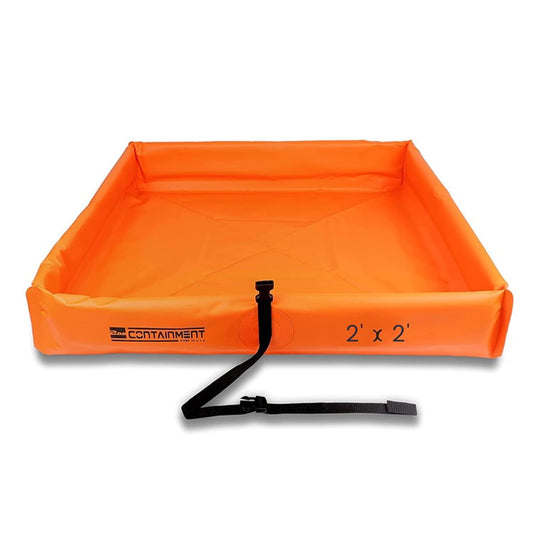 Duck Pond - 2’ x 2’ - Orange PVC - Made in USA - Secondary Containment Tray