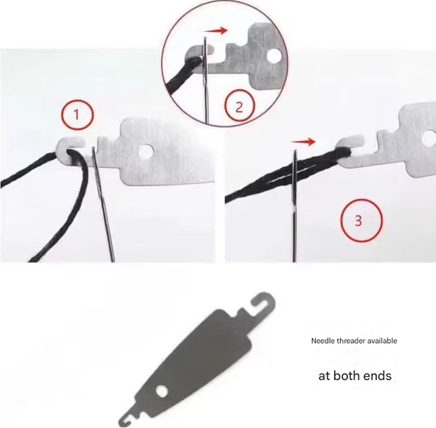 Big Eye Steel Sewing Needles Kit, 2025 New Stainless Steel Sewing Needle for Hand Sewing, 34PCS Big Eye Steel Needles Set - Long & Thin Handmade Quilting & Sewing Needles Kit for DIY Sewing (34pcs)