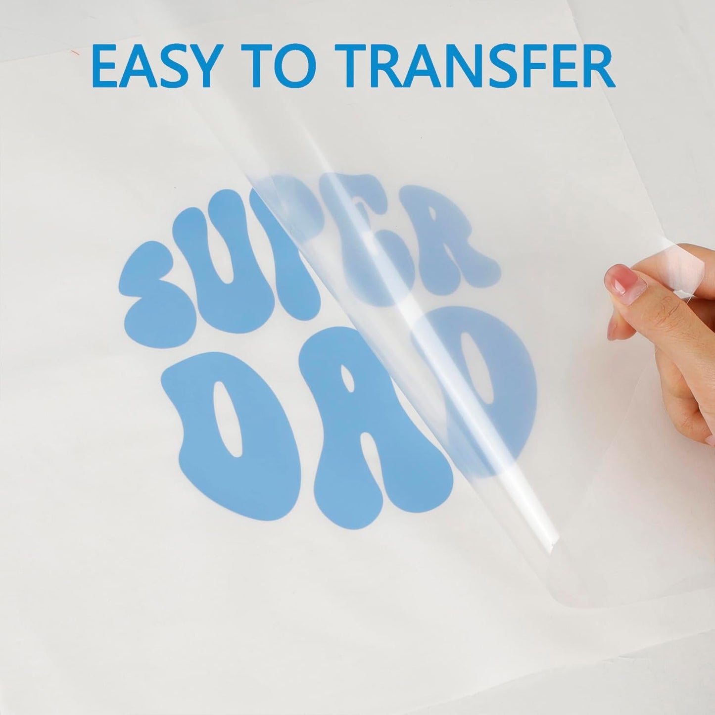 HTV Iron on Vinyl 12Inch by 12ft Roll Heat Transfer Vinyl for T-Shirt HTV Vinyl Rolls for All Cutter Machine - Easy to Cut & Weed for Heat Transfer Design (12ft, Sky Blue)