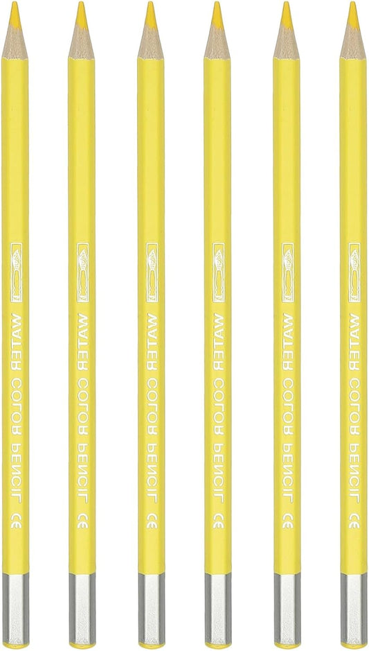 PATIKIL Watercolor Pencil, 6Pcs Water Soluble Pencils for Blending, Coloring, Sketch Drawing, Painting, Lemon Yellow
