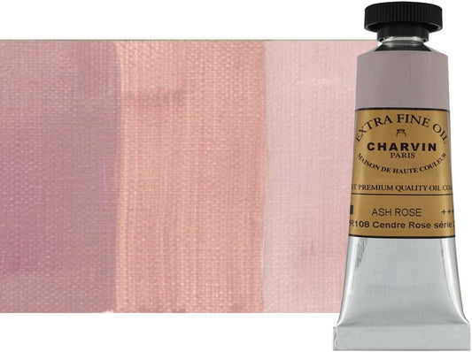 Charvin Extra Fine Oil Paint, Ash Rose 20 mL - Triple-Milled, Rich Texture, Poppy Oil-Based, Light-Fast, Handmade, Archival Quality