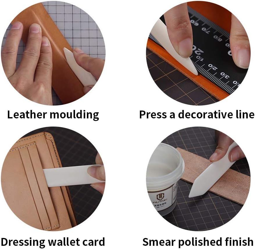 WUTA 100% Genuine Bone Folders Creaser Crafts Scoring Folding Creasing Origami Paper Creaser Crafting Tool for DIY Handmade Burnishing Bookbinding and Paper Crafts,1 Pack