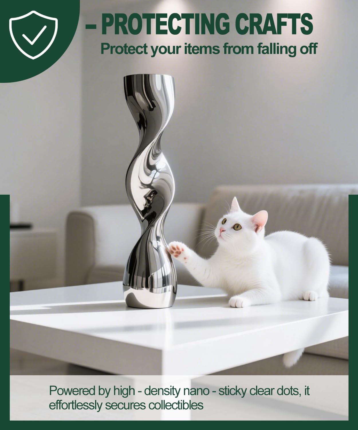 Extra Large 1.18" Museum Sticky Putty Heavy Duty Removable No Residue, Upgraded Easy-Peel Film, Wall Putty for Hanging Things, Crafts, Balloons, Posters & DIY, 84 Pcs