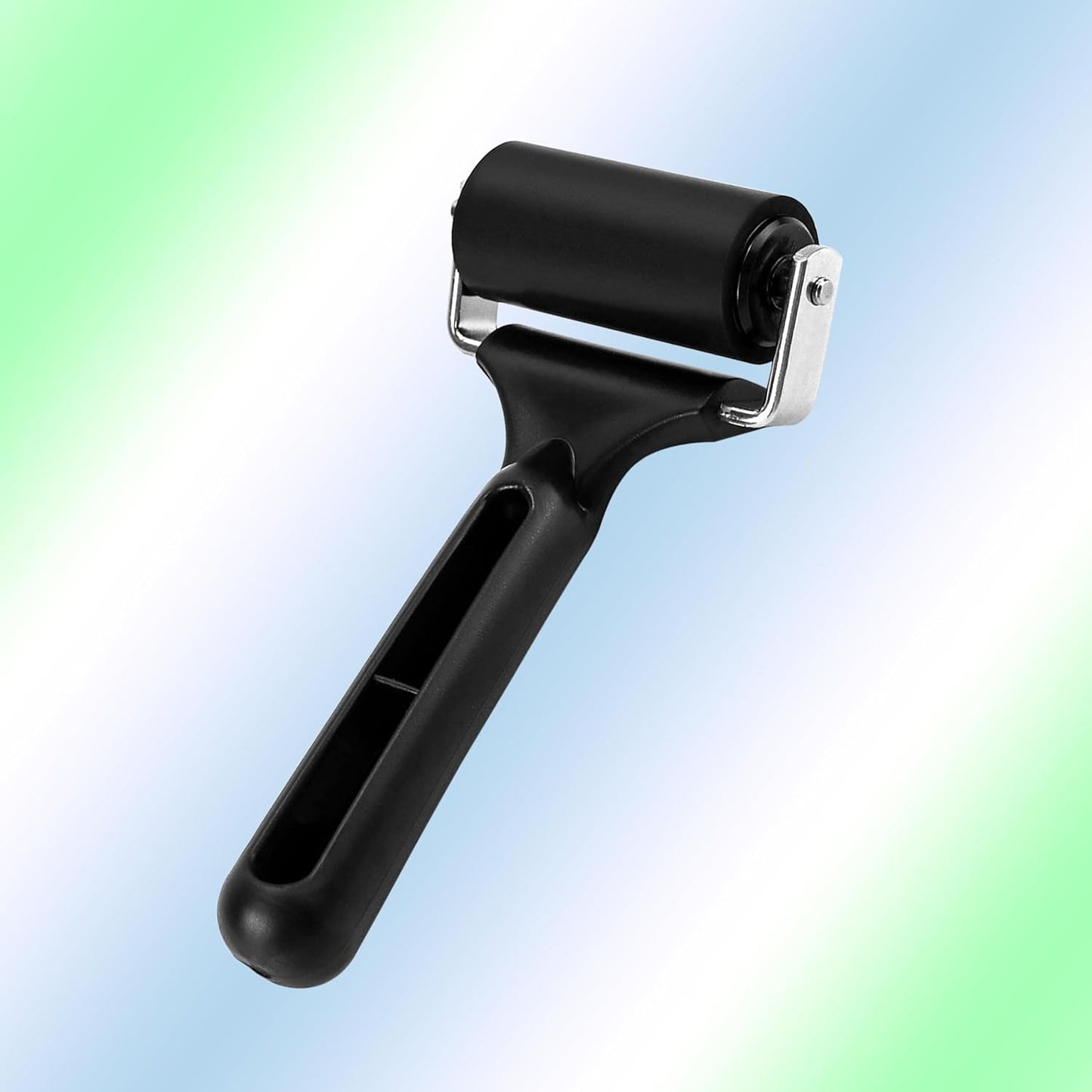 Printmaking Brayers，Rubber Roller, Brayer Ideal for Anti Skid Tape Construction Tools, Print, Ink and Stamping Tools,Crafting, Hard Rubber Roller Brayers, Vinyl Roller Ink Paint Brush (2.4in)