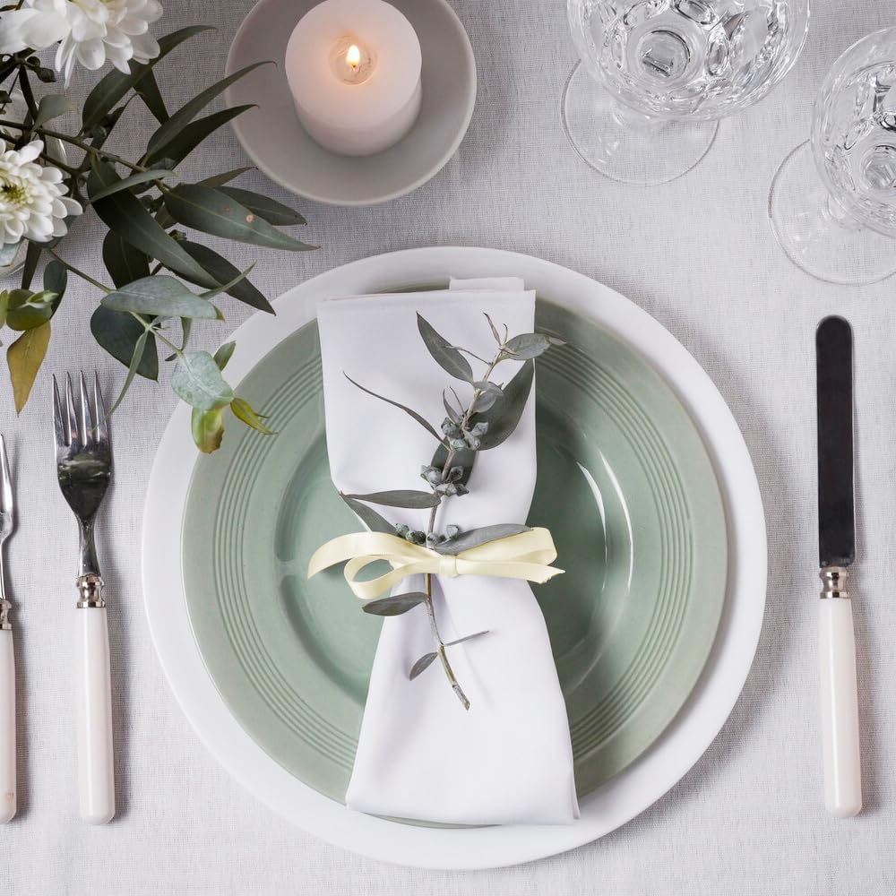 3/8" Width x 50 Yards Satin Fabric Ribbon, Ivory Ribbon Perfect for DIY Bows, Swags, Gift Wrapping, Craft, Flower Bouquet，Christmas and Party Decoration