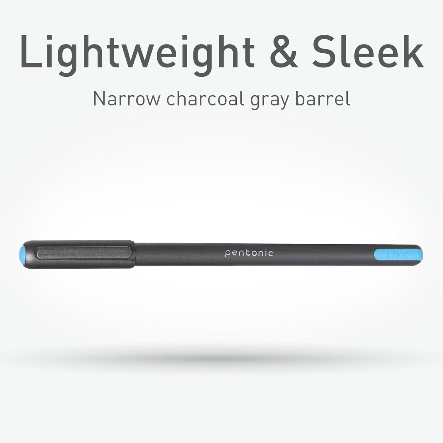 linc Pentonic Premium Ball Point Pen 1.0 mm Medium Point, 10-Count, Assorted Colors | Medium Point Featherlite Feel, Easy Flow Ink Technology, Sleek Matte Finish