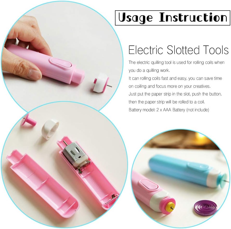 Quilling Kits - Quilling Tools Supplies,Paper Crimper,Quilling Paper Strips for Beginners with Manual(Green Storage Toolbox)