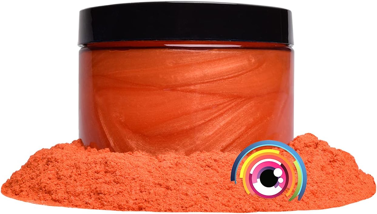 Eye Candy Pigments Premium Orange Mica Powder - Kaki (25gr) - for Epoxy, Resin, Soap, Paint, Woodworking, Acrylic Pouring, Bath Bombs, Fishing Lures - DIY Arts and Crafts Additive