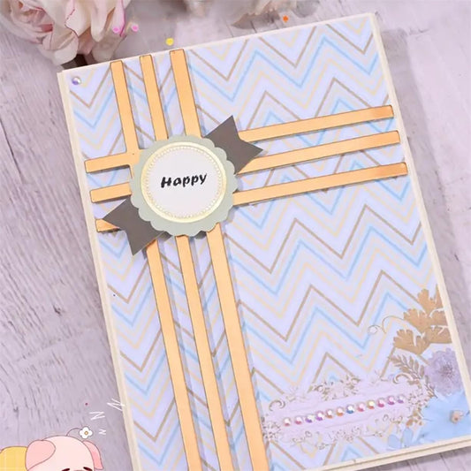 Metal Cutting Dies DIY Merry Christams Embossing Stencil Template Scrapbooking Card Making Mold Photo Album Arts Crafts Tools (Card Decor-14x10.1cm)