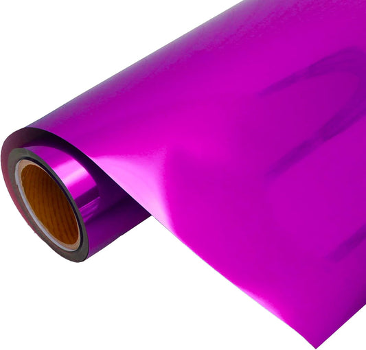 10 Yard x 20" Wide Roll Threadart Metallic Fuchsia Heat Transfer Vinyl Film | Compatible with Venture Explore and Maker, Silhouette Cameo, & Large Format Cutters