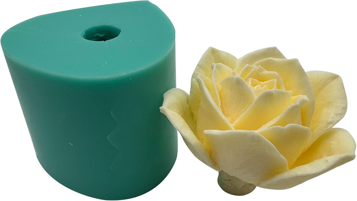 3D Rose Flower Silicone Mold for Epoxy Resin Craft Aroma Gypsum,Handcrafted Soap Candle Wax,Decorated Chocolate Cake Making