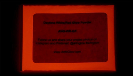 Glow in The Dark Pigment Powder - Neutral and Fluorescent Color for Art Painting, Fine Art, Nail Art Paint, and DIY Crafts - Long Lasting, 10+ Color Options - Neutral Red (120 Grams/4 Ounces)