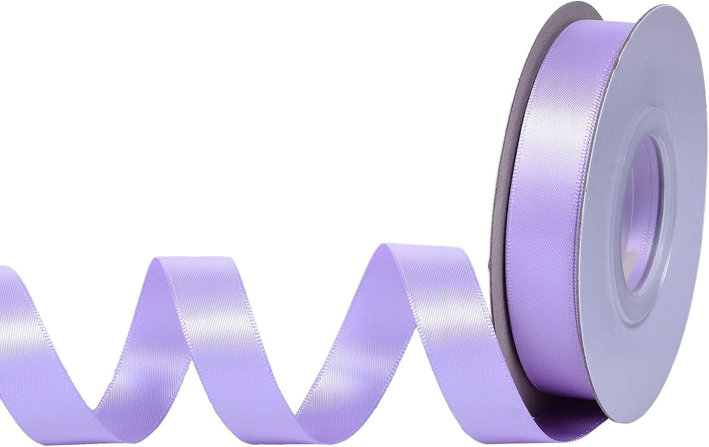 YAMA Light Purple Double Faced Satin Ribbon 5/8 Inch 25 Yards Lilac Ribbon for Gift Wrapping Crafts Hair Bows Wedding Party Decoration