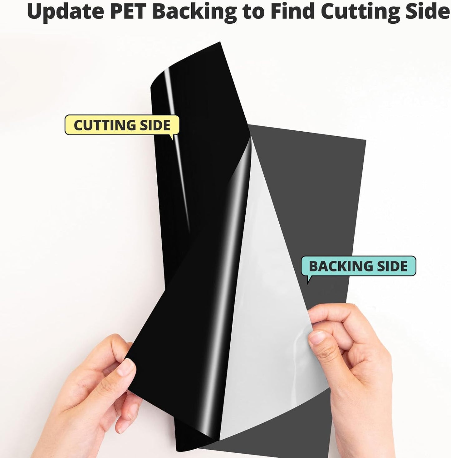 HTVRONT Black & White Permanent Vinyl for Cutting Machine - 14 Pack 12" X 12" Glossy Adhesive Vinyl, Permanent Vinyl Sheets for Craft Projects, Permanent Adhesive Vinyl, Silhouette Cameo