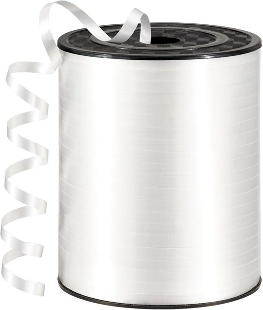 600 Yards White Curling Ribbon for Gift Wrapping 1/5 Inch Balloon String White Ribbon for Crafts, Wedding Party, Birthday, Florists, Christmas, Festival