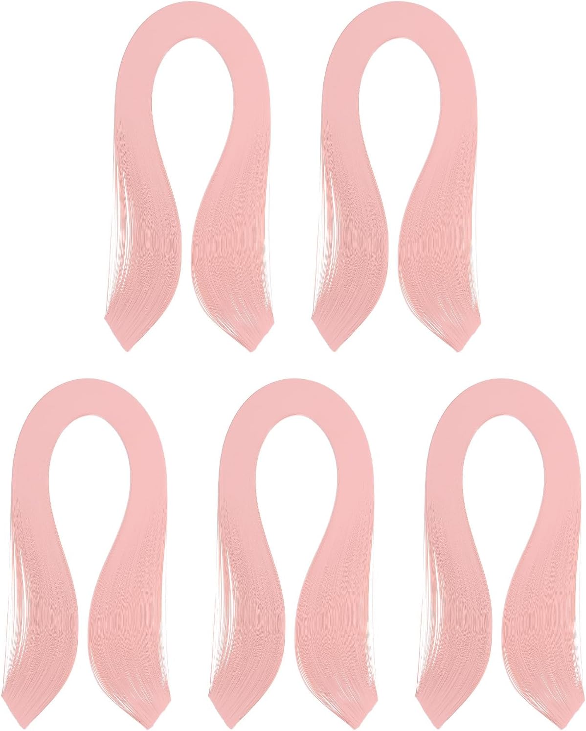 PATIKIL 600pcs Quilling Strips Paper 1/8"(3mm) 39cm Origami Paper Quilling Strip for Art DIY Hand Craft Christmas, Light Pink