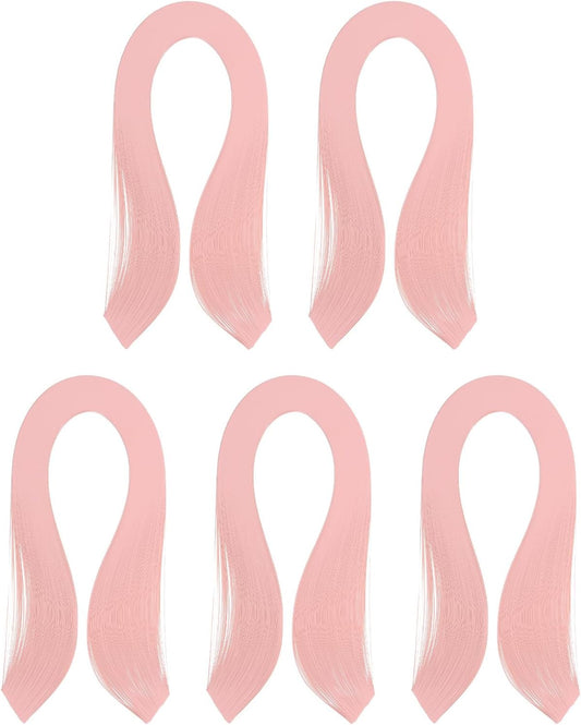 PATIKIL 600pcs Quilling Strips Paper 1/8"(3mm) 39cm Origami Paper Quilling Strip for Art DIY Hand Craft Christmas, Light Pink