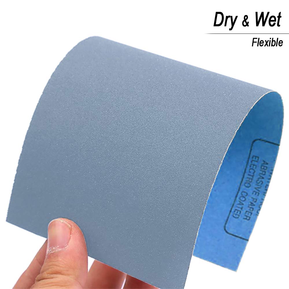 9x3.6 inch Sandpaper, 30 Sheet 7000 Grit Wet and Dry Sand Paper, Detail Fine Precision Abrasive Pads Sander Sheets Paper for Automotive Sanding, Wood Turing Finishing, Metal Furniture Polishing