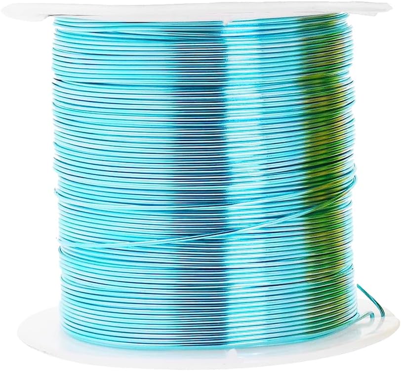Mandala Crafts 16 Gauge Anodized Aluminum Craft Wire for Jewelry Making - 400 FT Colored Flexible Pastel Wire - Bendable for Bonsai Armature Crafting Sculpting