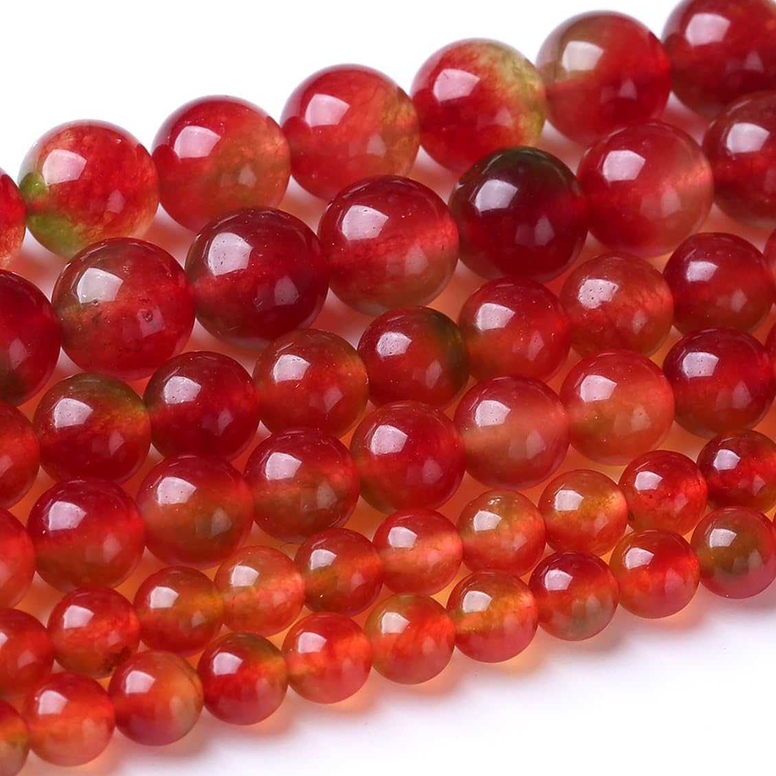 32PCS 12MM Mixed Double Chalcedony Stone Beads Energy Healing Beads for DIY Jewelry Bracelet Necklace Making for Jewelry Making 15Inch