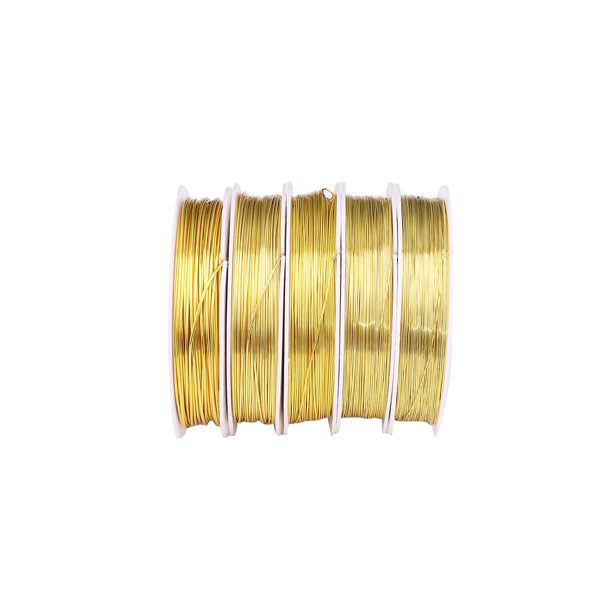 Gold Copper Wire 0.5mm Bead Cord for Bracelet Necklace Charm Beading Jewelry Making 22yard