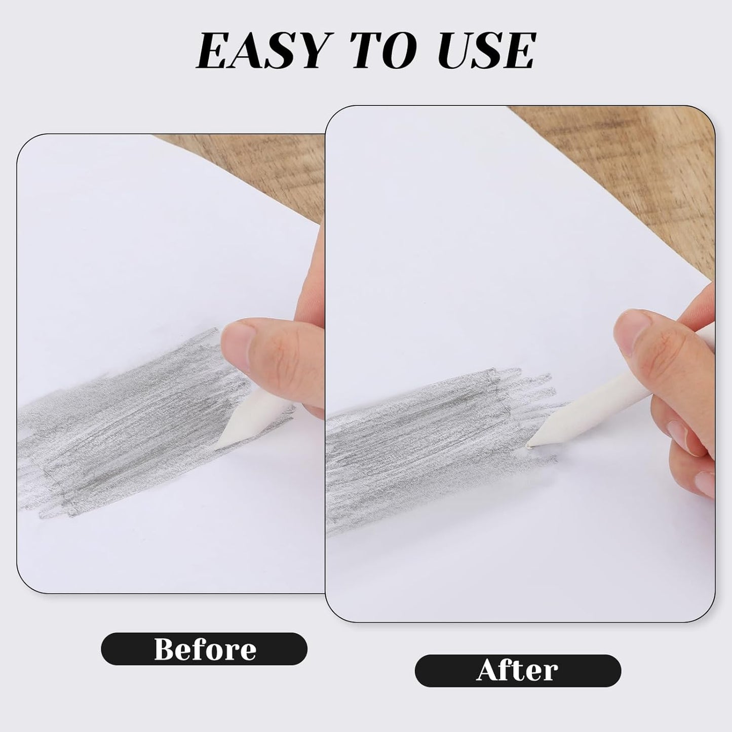 Blending Stump, 12 PCS Tortillions Blending Pencil Oil Pastel Blending Tools Shading Pencils Soft Paper Felts Sketch Blending Sticks for Artist Student Sketch Drawing Supplies (6 Sizes)