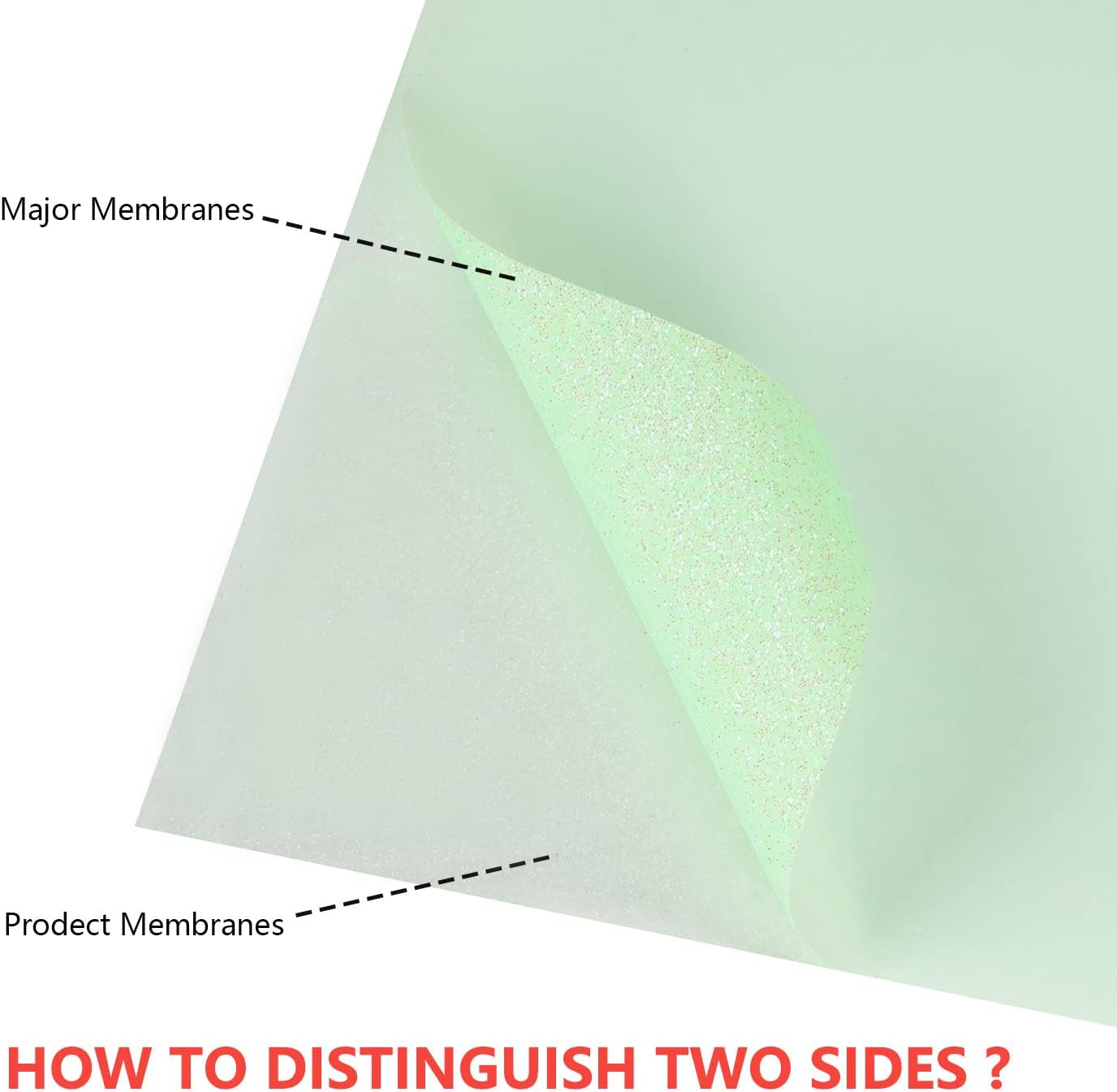 guangyintong Glow Glitter Light Green Heat Transfer Vinyl HTV Rolls, 12" x 8ft Iron on Vinyl for T-Shirts, Glitter HTV Vinyl for All Cutter Machines Easy to Cut & Weed for DIY Design