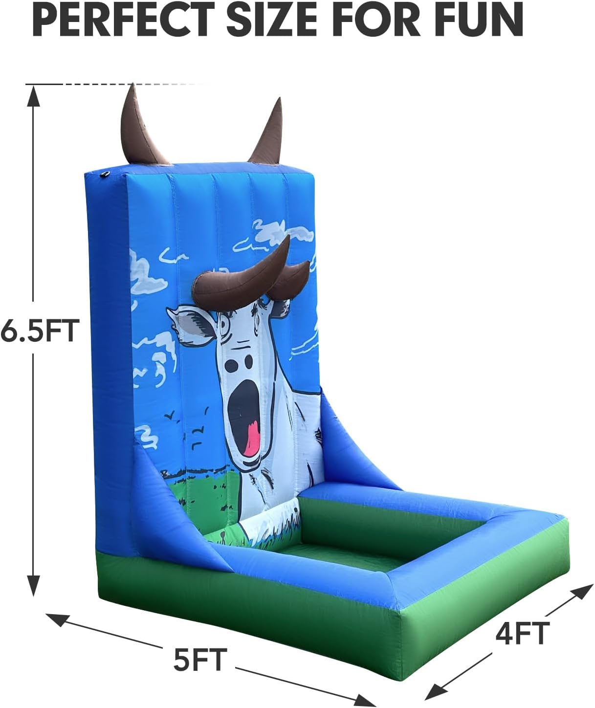 Inflatable Carnival Game with Built-in Blower, Portable Fun Toss Game for Backyard, Outdoor Carnival & Party