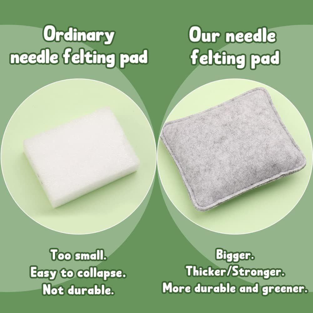 IMZAY 304 Pcs Needle Felting Kit, Wool Roving 50 Colors Set, Needle Felting Starter Kit, Needle Felting Tools Kit with 2 Exquisite Storage Bags, Felt Tools for Felted Animal Needle Felting Supplies