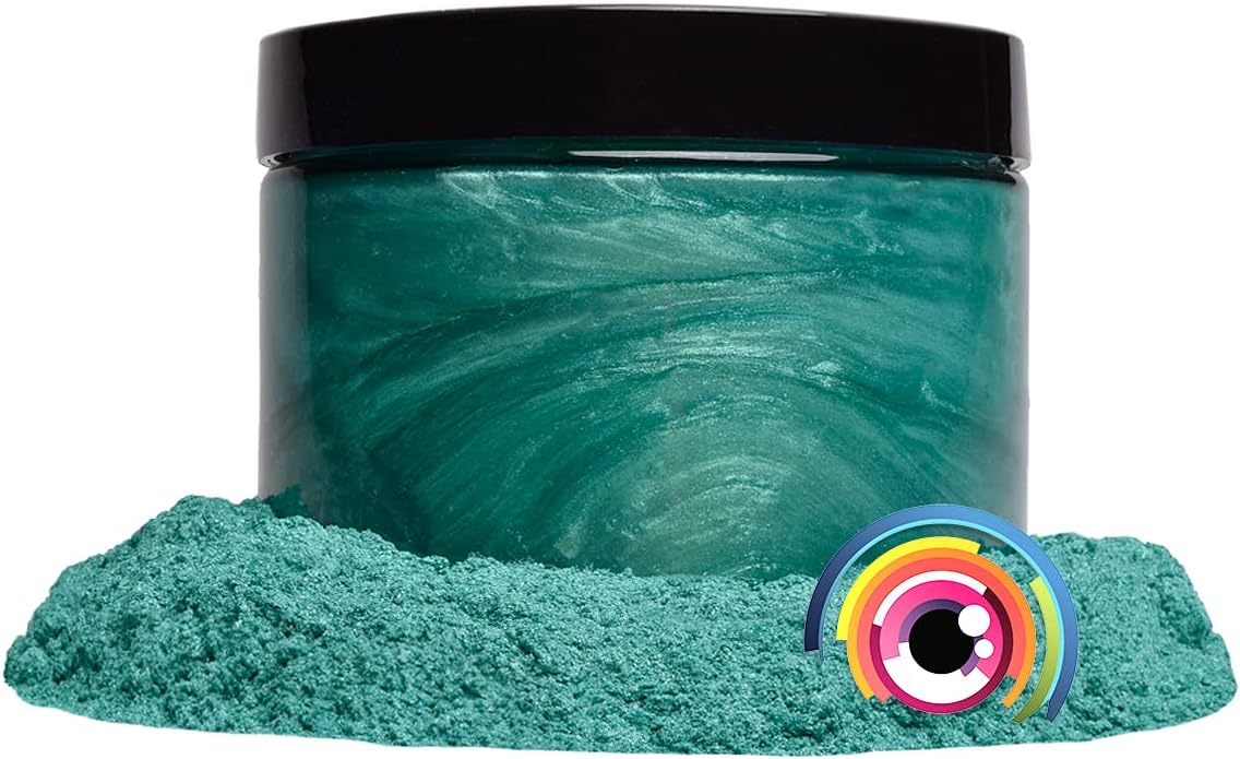 Eye Candy Pigments Premium Green Mica Powder - Forest Green (50gr) - for Epoxy, Resin, Soap, Paint, Woodworking, Acrylic Pouring, Bath Bombs, Fishing Lures - DIY Arts and Crafts Additive