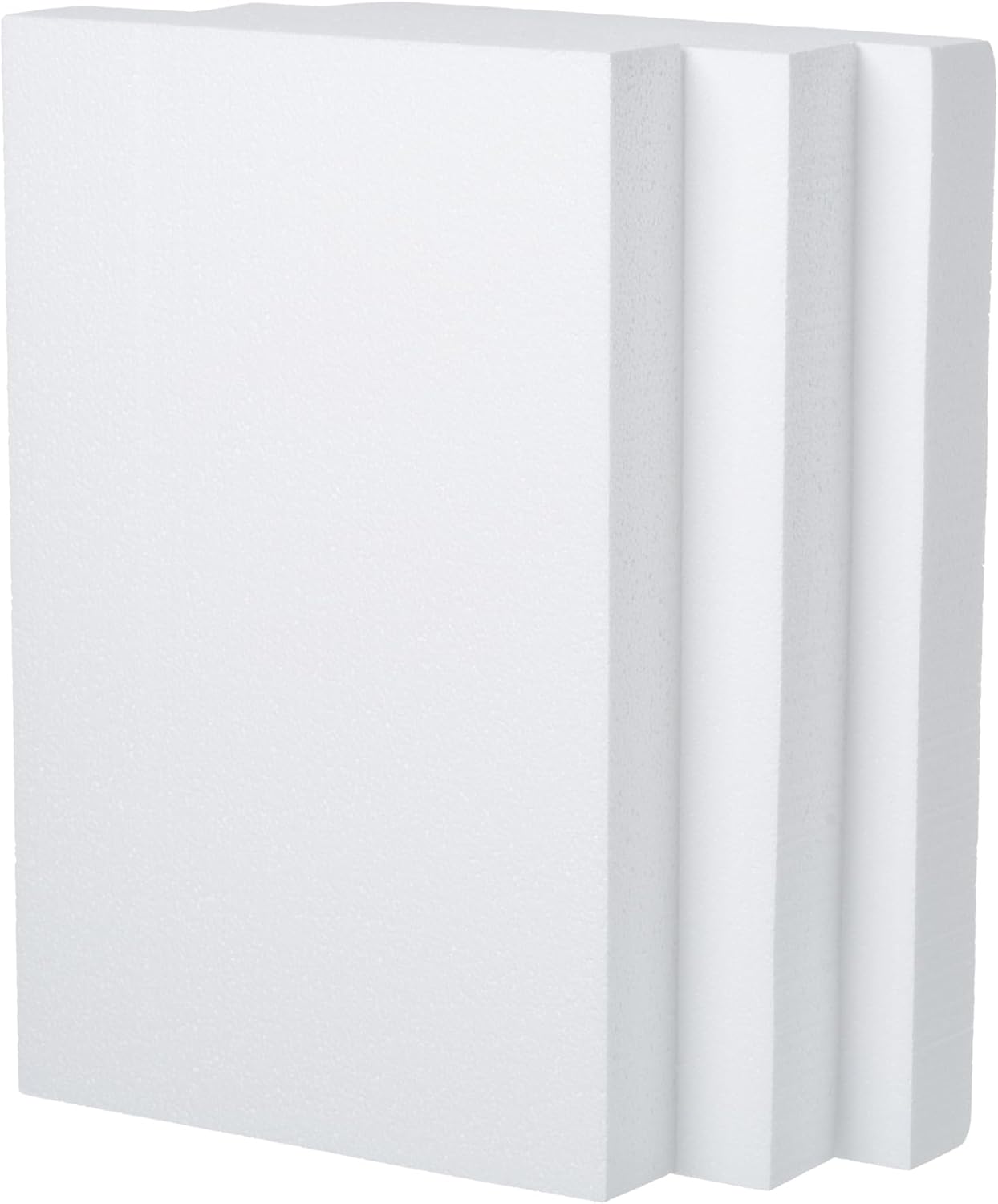 Crafare 17X11X2 Inch Craft Foam Blocks 3 Pack Polystyrene Foam Sheet DIY Crafting Rectangle for Arts School Projects Sculptures Floral Arrangements Modeling and Centerpieces