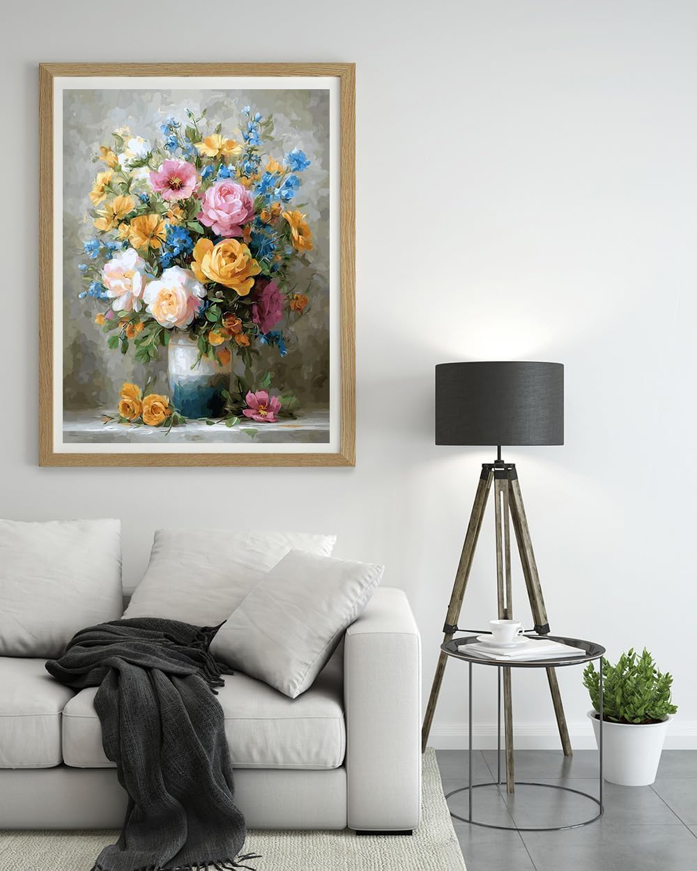 Moohue 14 ct Counted Cross Stitch Kits for Adults Flowers Cross Stitch Patterns Stamped Printed Cross Stitch Kits (Flowers 12)