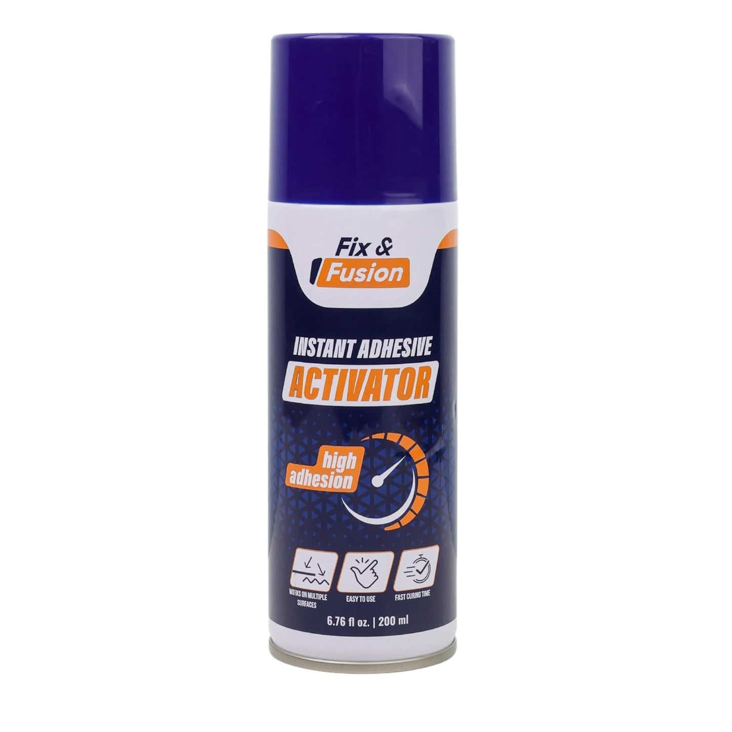 FIX & FUSION Activator Spray (6.76 Fl Oz), Instant Cure Accelerator for Cyanoacrylate (CA) Super Glue for Wood, Plastic, Rubber, Granite, and DIY & Professional, Accelerates Bonding Strength, (1 Pack)
