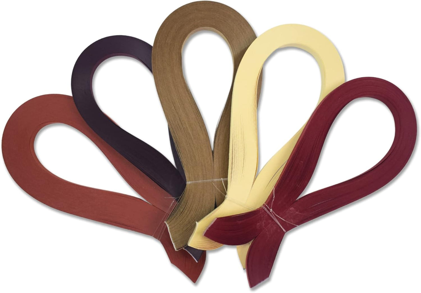 CrafTreat Brown Quilling Paper Strips for Craft Work - 500 Quilling Strips 3mm 30 CM Length - Paper Quilling for Decorating Cards, Gift Bags, Picture Frames and Scrapbooking