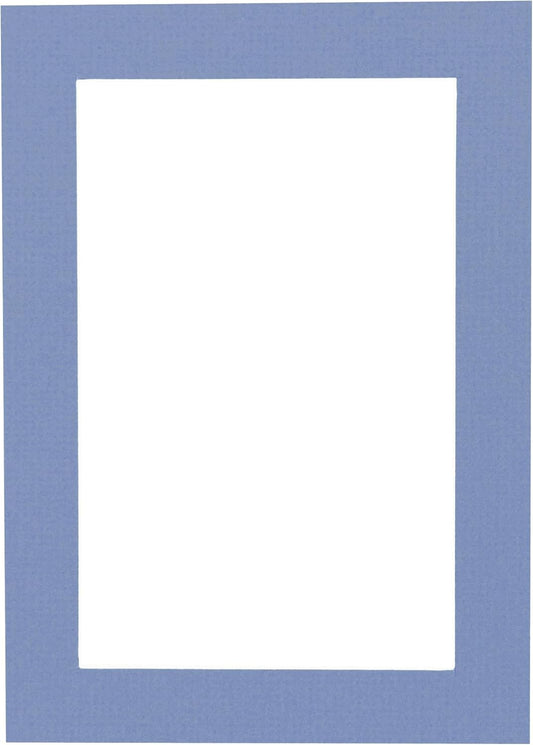 11x14 Mat Bevel Cut for 8.5x11 Photos - Acid Free Brittany Blue Precut Matboard With Backing Board and Crystal Clear, Self Seal Photo Mat Bag - For Pictures, Photos, Framing - 4-ply Thickness
