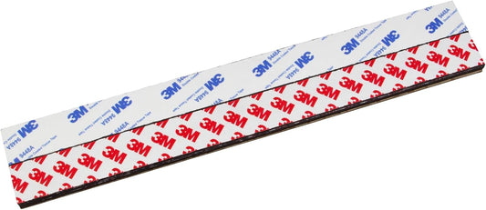 10 Pack Magnetic Tape with 3M Adhesive Backing, 12"L x 1"W Flexible Magnet Strips for DIY Crafting