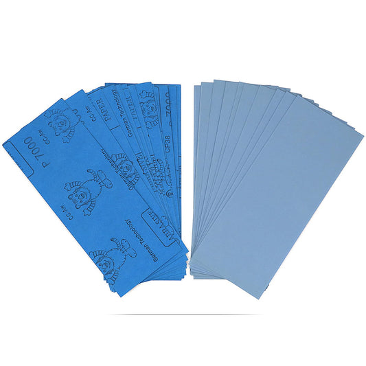 9x3.6 inch Sandpaper, 30 Sheet 7000 Grit Wet and Dry Sand Paper, Detail Fine Precision Abrasive Pads Sander Sheets Paper for Automotive Sanding, Wood Turing Finishing, Metal Furniture Polishing