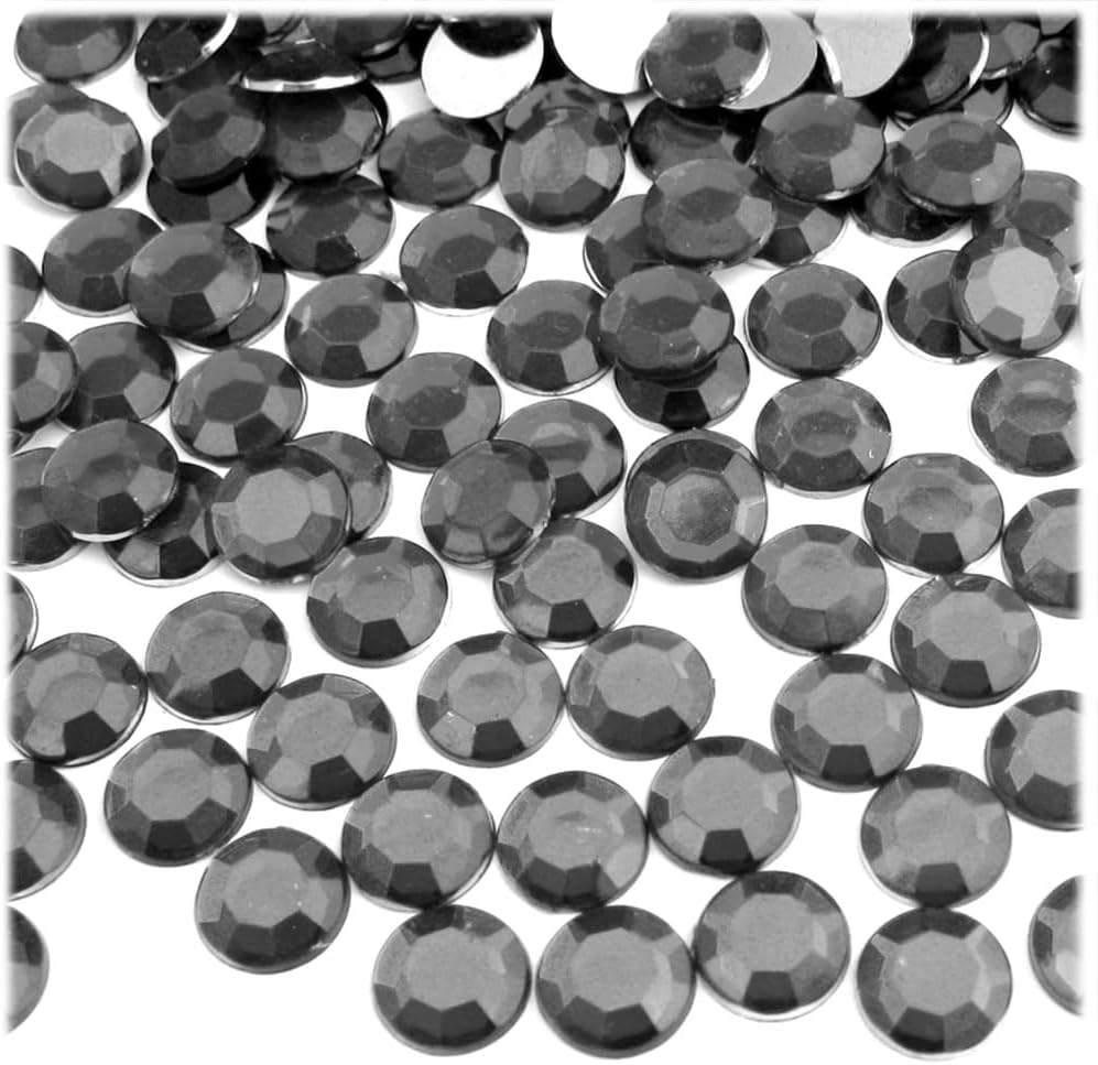 The Crafts Outlet 144pc Rhinestones Round 10mm - Flatback Champagne